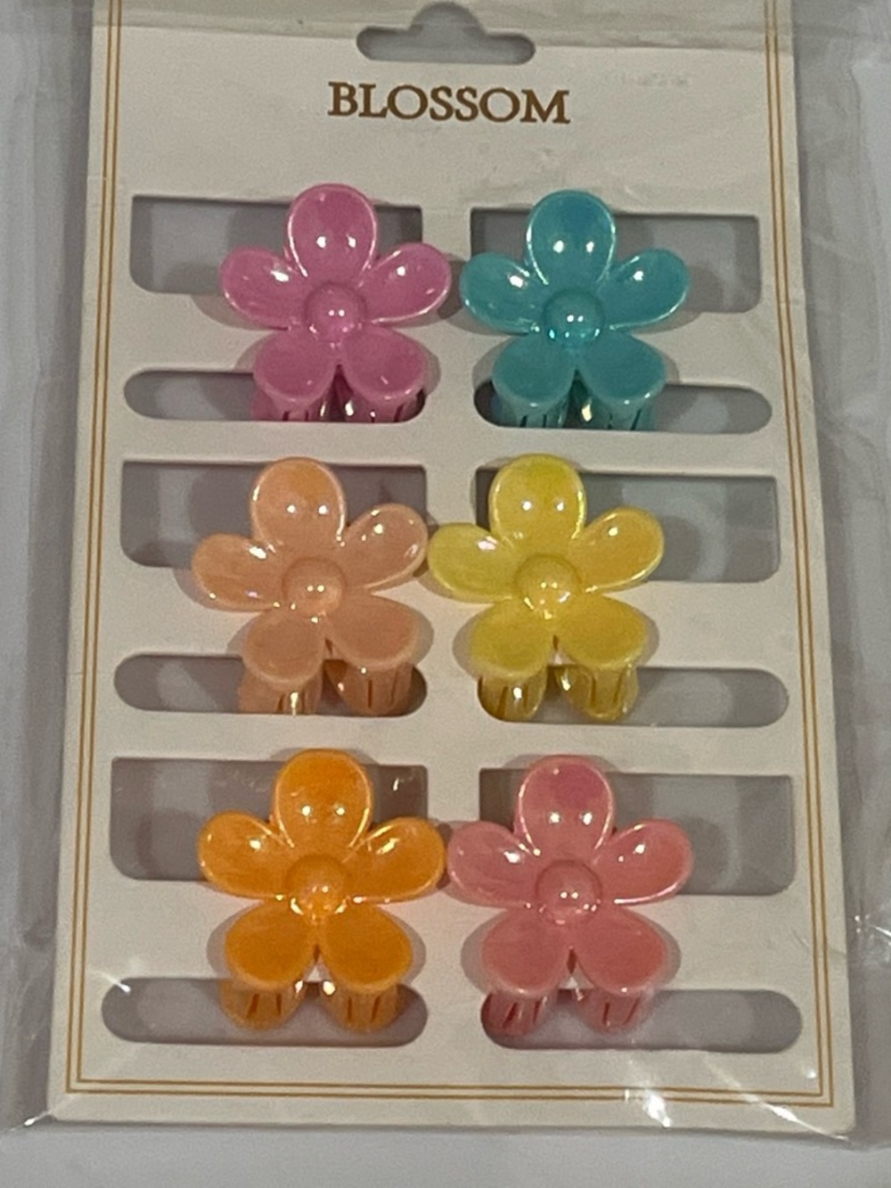 Kids Flower Hair Clips - Pastel Multi-Color Set